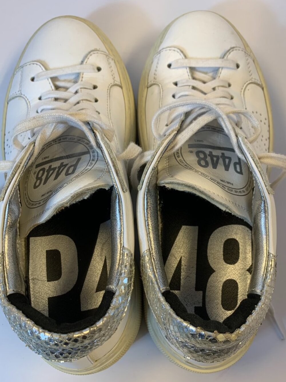 Modern Streetwear Luxury: P448 "You Can Surf Later" Platform Sneakers